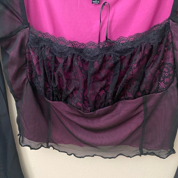 Cropped Mesh Top - Picture 5 of 7